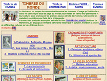 Tablet Screenshot of monde.webtimbres.com